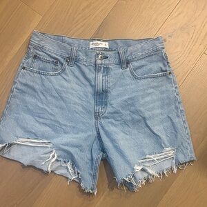 Abercrombie & Fitch Light Blue Jean Shorts